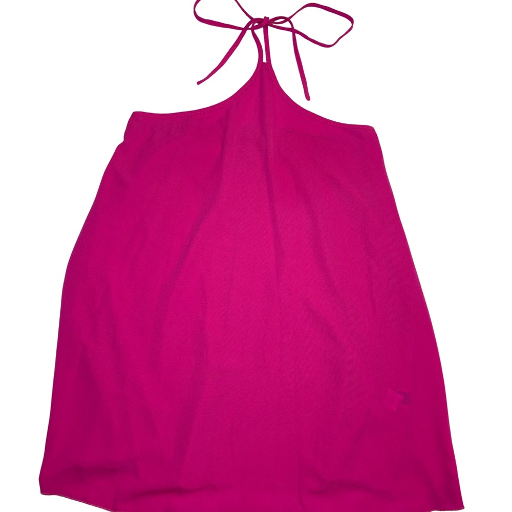 Vibrant Pink Halter Dress